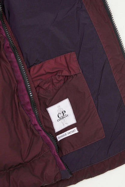 Cp Company 266A Goggle Bi-Tm Down Jacket In Potent Purple