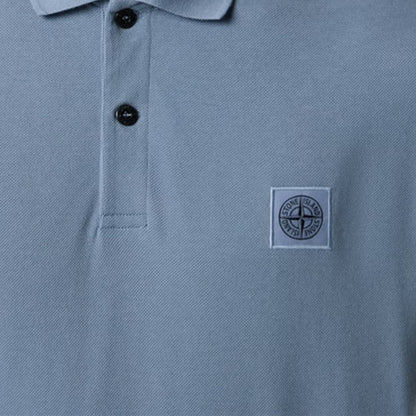 [Stone Island] 50/2 Cotton Pique Compass Patch Polo