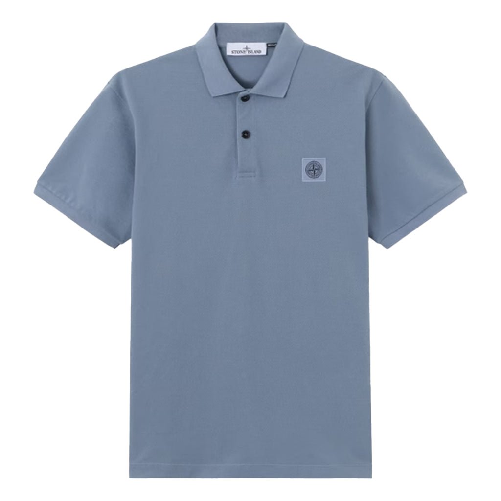 [Stone Island] 50/2 Cotton Pique Compass Patch Polo