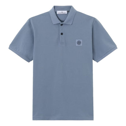[Stone Island] 50/2 Cotton Pique Compass Patch Polo
