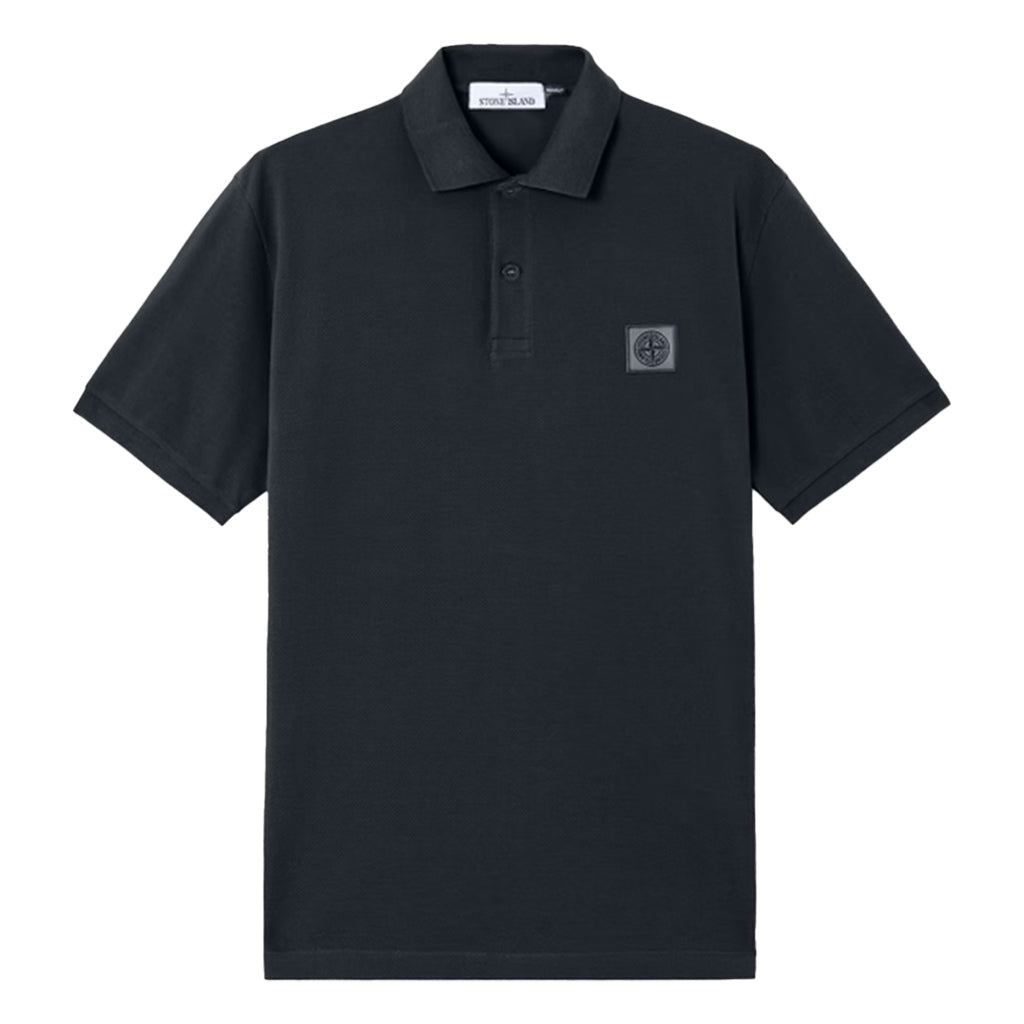 [Stone Island] 50/2 Cotton Pique Compass Patch Polo