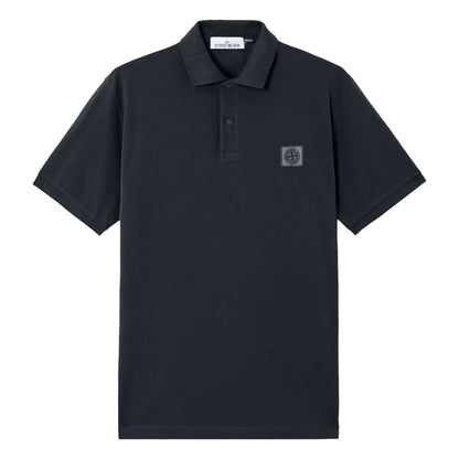 [Stone Island] 50/2 Cotton Pique Compass Patch Polo