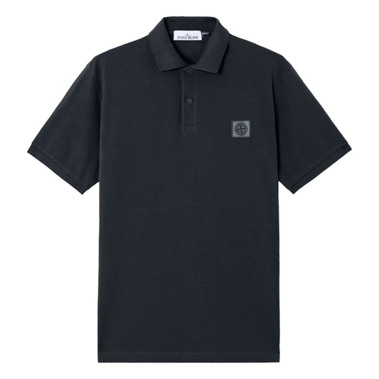 [Stone Island] 50/2 Cotton Pique Compass Patch Polo