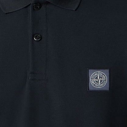 [Stone Island] 50/2 Cotton Pique Compass Patch Polo
