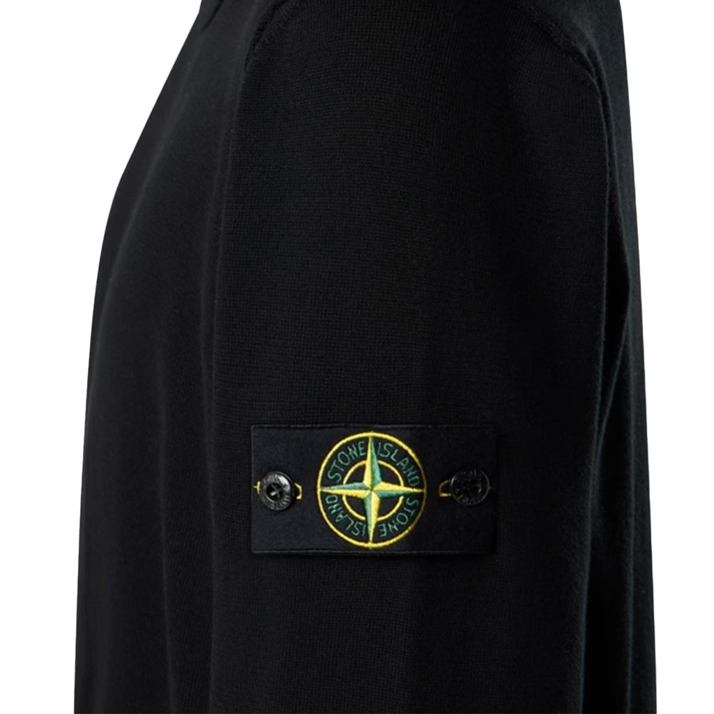 Stone Island Cotton Crewneck Sweatshirt With Rolled Up Edges