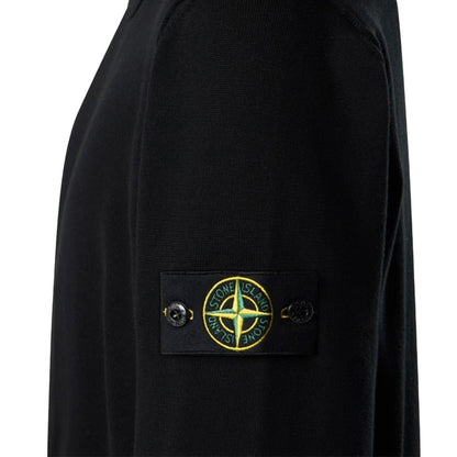 Stone Island Cotton Crewneck Sweatshirt With Rolled Up Edges