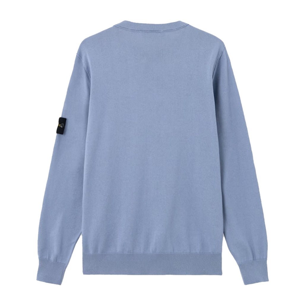 Stone Island Cotton Crewneck Sweatshirt With Rolled Up Edges
