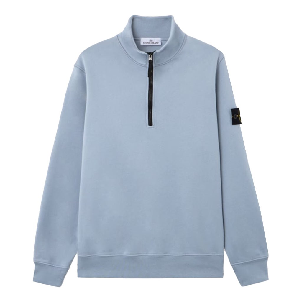 [Stone Island] Cotton Fleece Half-Zip Sweatshirt