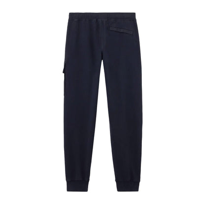 [Stone Island] Cotton Fleece Regular Fit Joggers in Navy