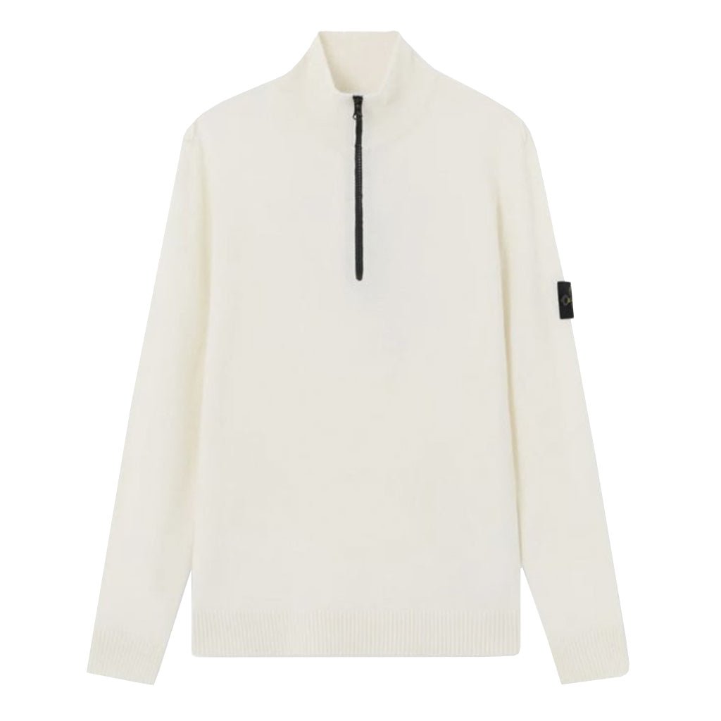 [Stone Island] Cotton Quarter- Zip Knit