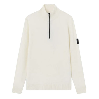 [Stone Island] Cotton Quarter- Zip Knit
