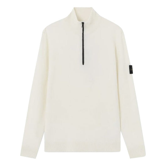 [Stone Island] Cotton Quarter- Zip Knit