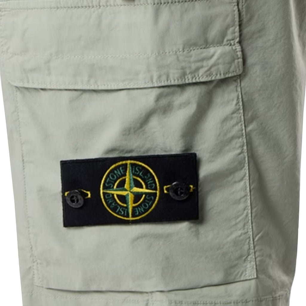 [Stone Island] Cotton Tela "Paracadute" Cargo Shorts