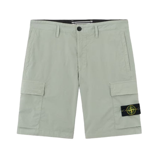 [Stone Island] Cotton Tela "Paracadute" Cargo Shorts