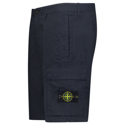 [Stone Island] Cotton Tela "Paracadute" Cargo Shorts