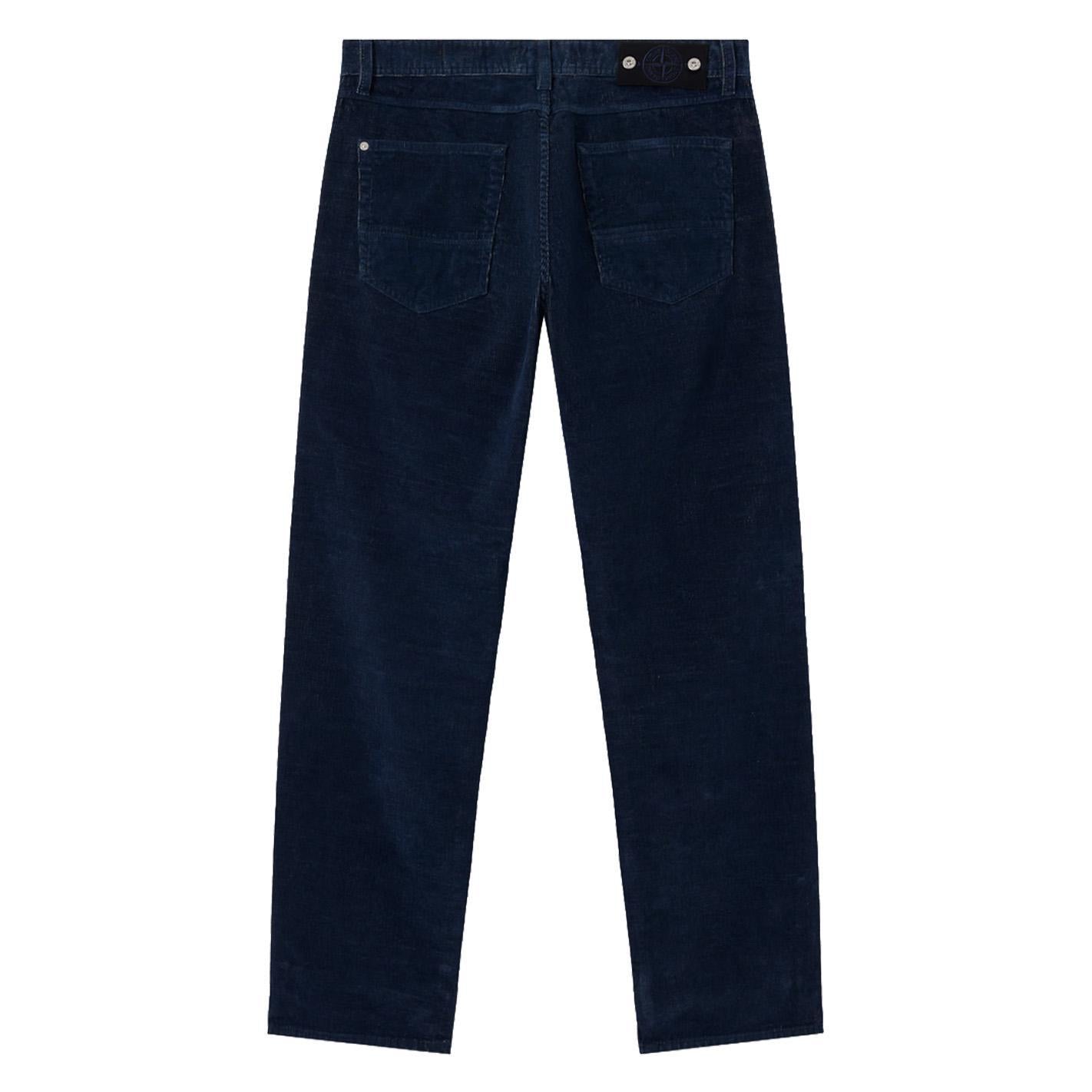 [Stone Island] Denim Research Micro Corduroy-Rinsed Straight Leg