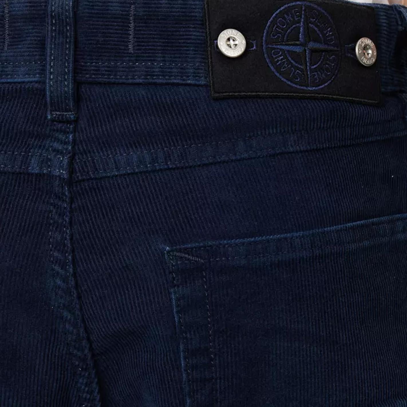 [Stone Island] Denim Research Micro Corduroy-Rinsed Straight Leg