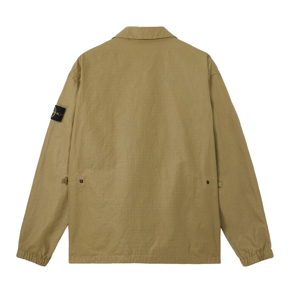 [Stone Island] Double-Coated Cotton Ripstop Overshirt