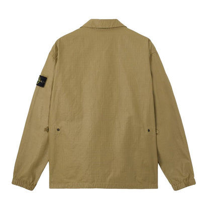 [Stone Island] Double-Coated Cotton Ripstop Overshirt