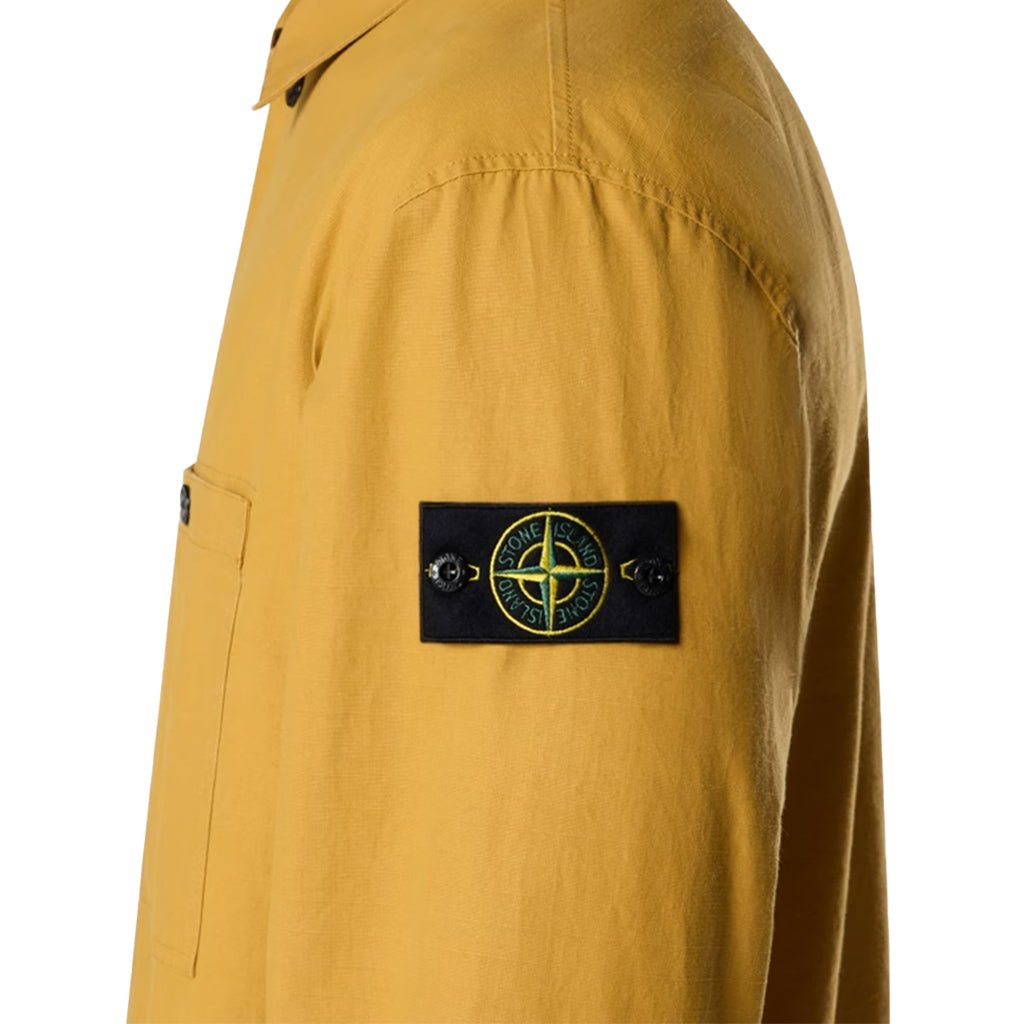 [Stone Island] Double-Coated Cotton Ripstop Overshirt