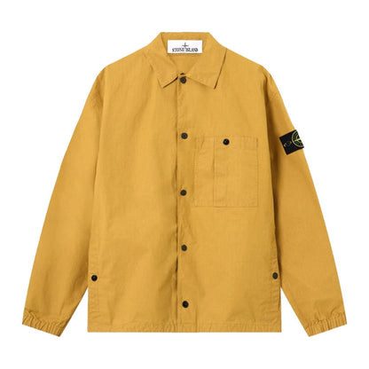 [Stone Island] Double-Coated Cotton Ripstop Overshirt