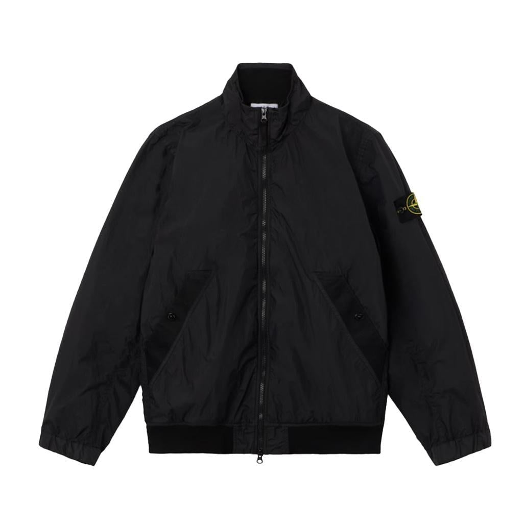 [Stone Island] Garment Dyed Crinkle Reps Ny Recycled Nylon Stand Collar Jacket