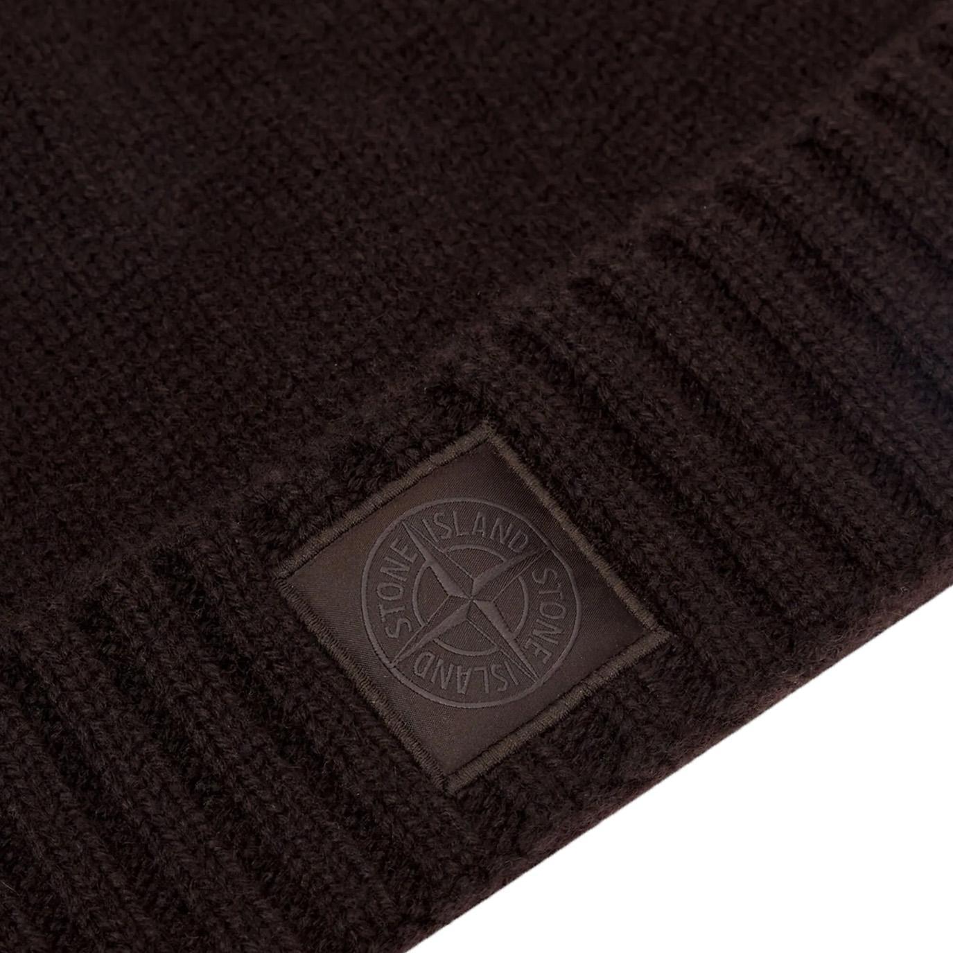[Stone Island] Ghost Cashmere Beanie in Black