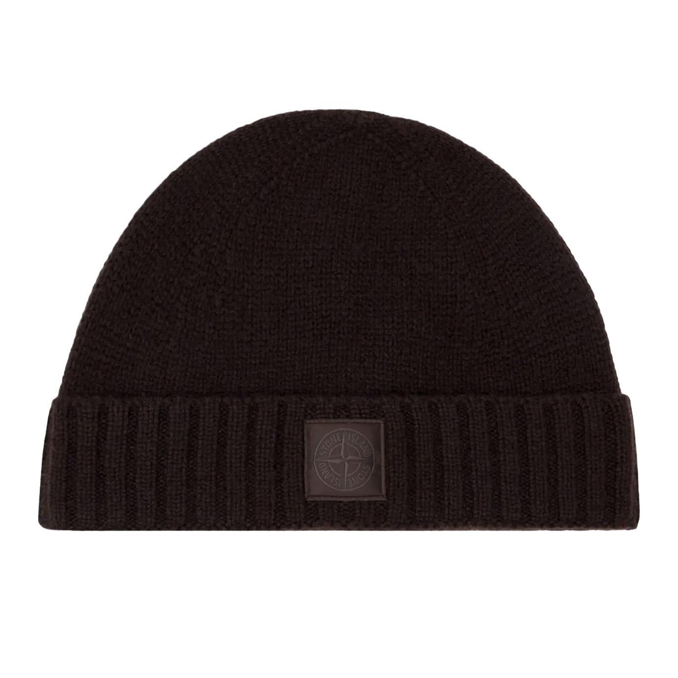 [Stone Island] Ghost Cashmere Beanie in Black
