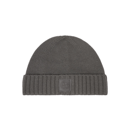 [Stone Island] Ghost Cashmere Beanie in Dark Grey
