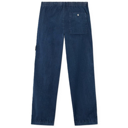 Stone Island Hollow Fibre Nylon Indigo-TC + Marmo Corrosion Loose Fit Trousers
