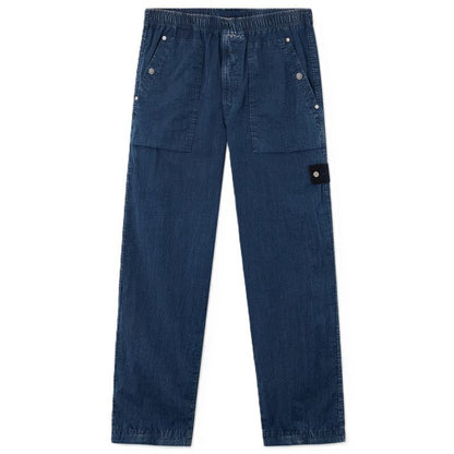 Stone Island Hollow Fibre Nylon Indigo-TC + Marmo Corrosion Loose Fit Trousers