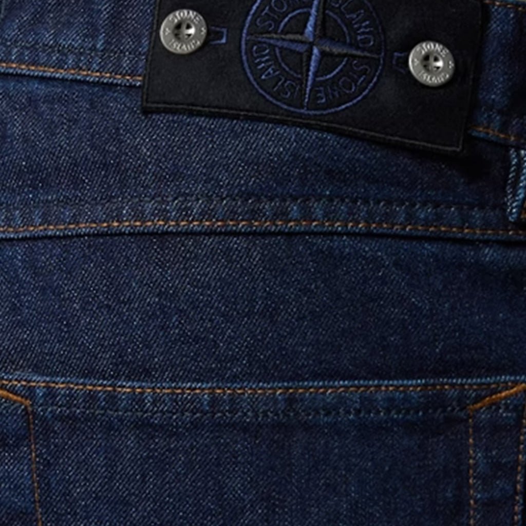 [Stone Island] Indigo Denim-Rinsed Regular Straight Fit