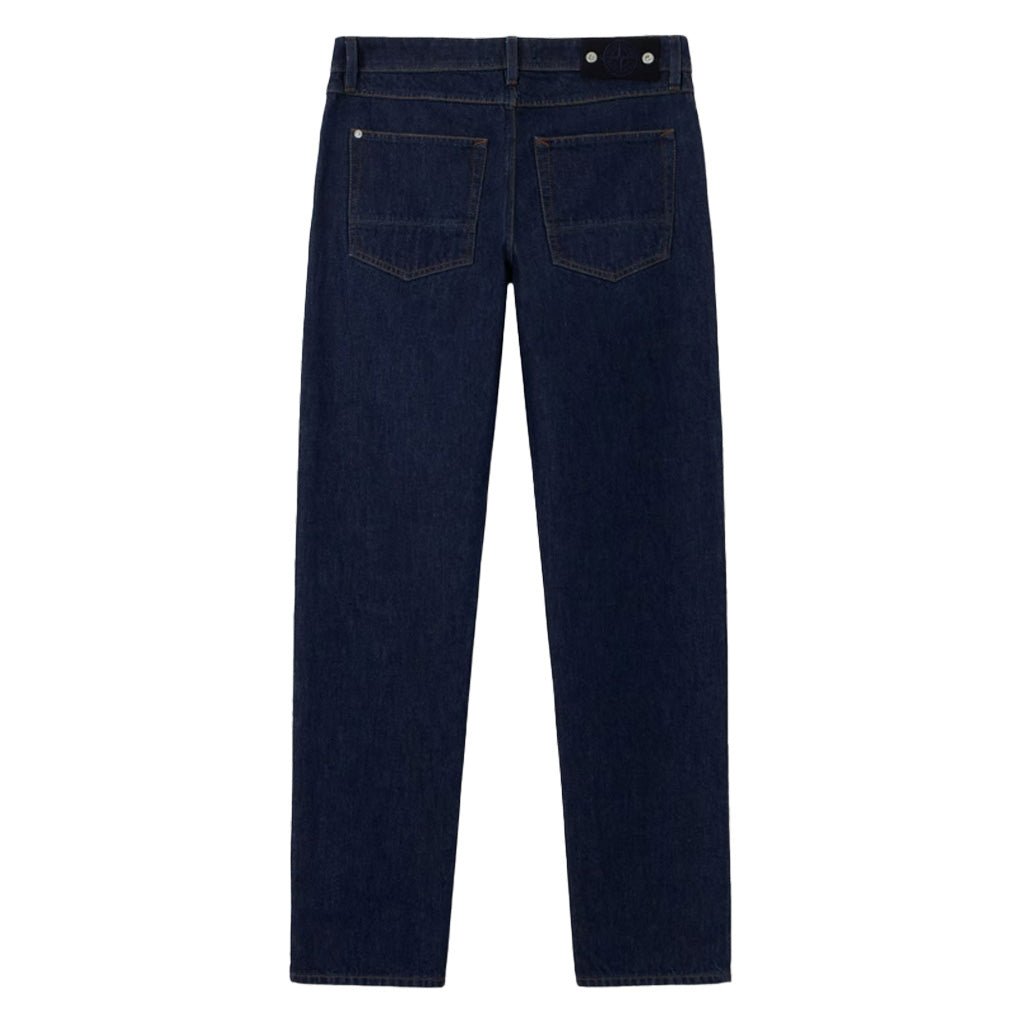 [Stone Island] Indigo Denim-Rinsed Regular Straight Fit