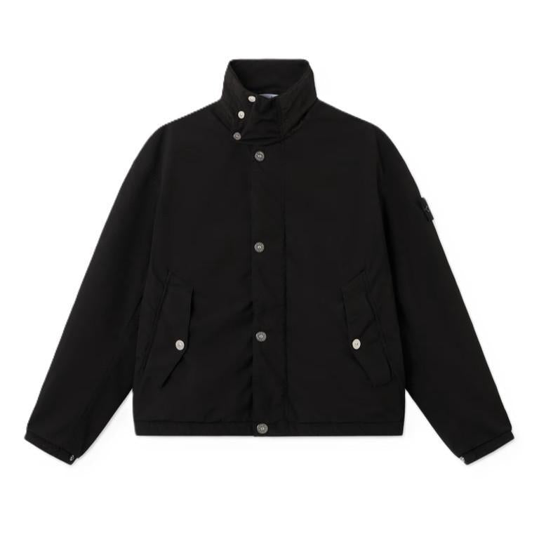 [Stone Island] Light Compact Touch Poly-TC Coach Jacket in Black