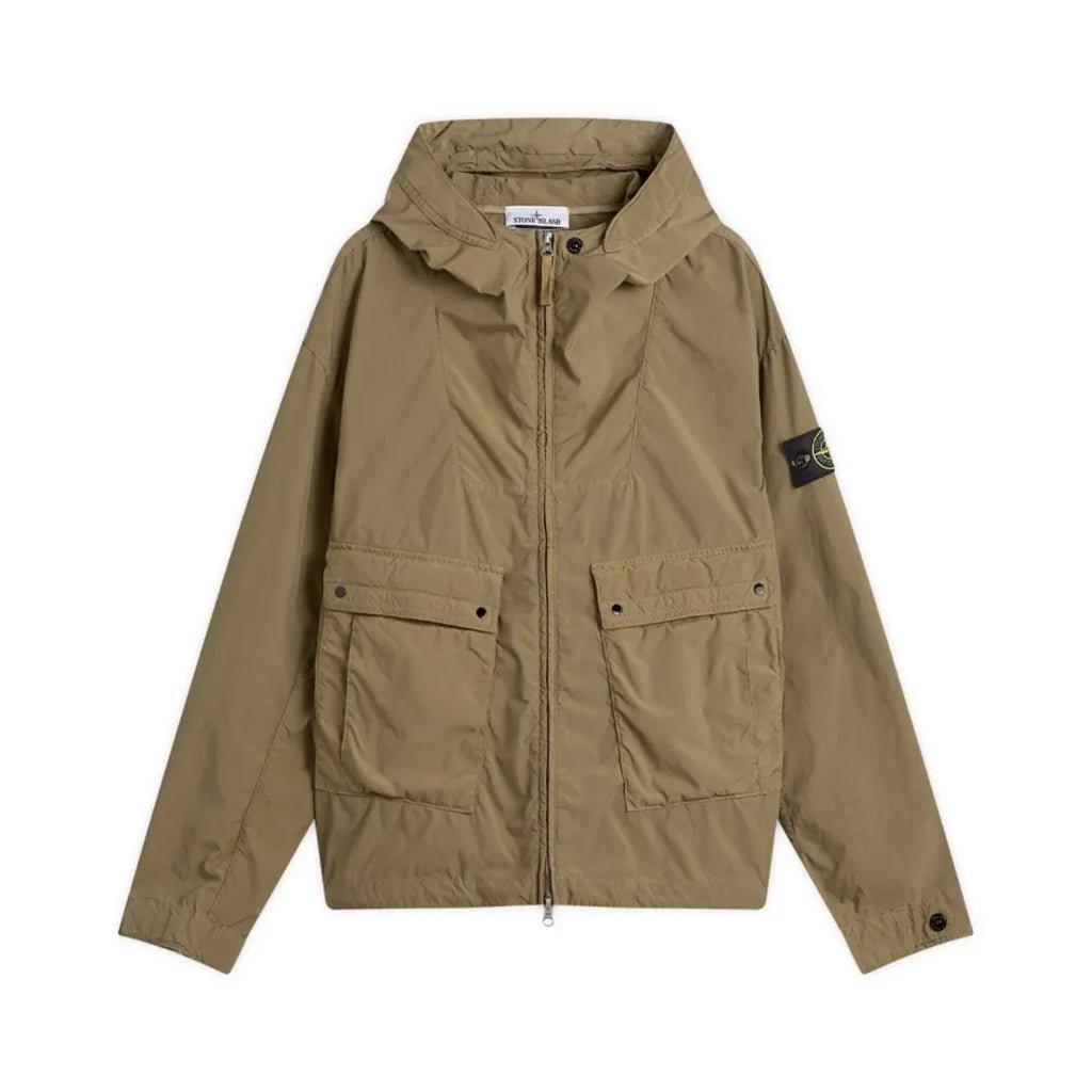 [Stone Island] Light Compact Touch Poly-TC Hooded Jacket