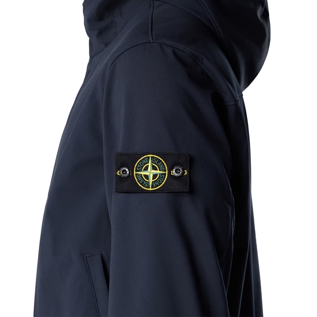[Stone Island] Light Soft Shell-R E.Dye® Technology Hooded Jacket