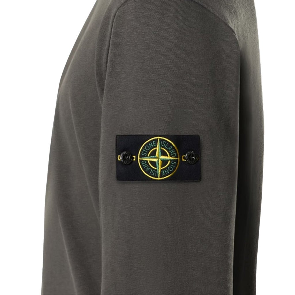 [Stone Island] Malfile Fleece "Old" Effect Crewneck Sweatshirt