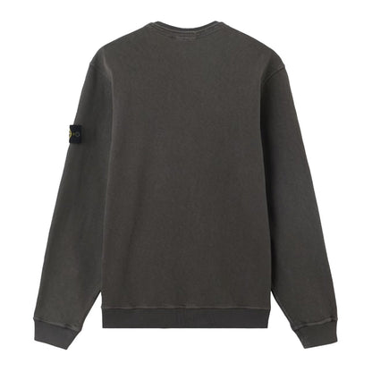 [Stone Island] Malfile Fleece "Old" Effect Crewneck Sweatshirt