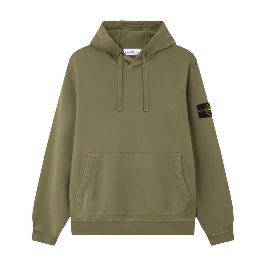 [Stone Island] Malfile Fleece "Old" Effect Hooded Sweatshirt