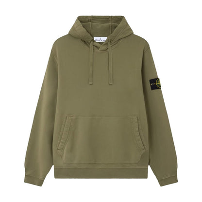 [Stone Island] Malfile Fleece "Old" Effect Hooded Sweatshirt