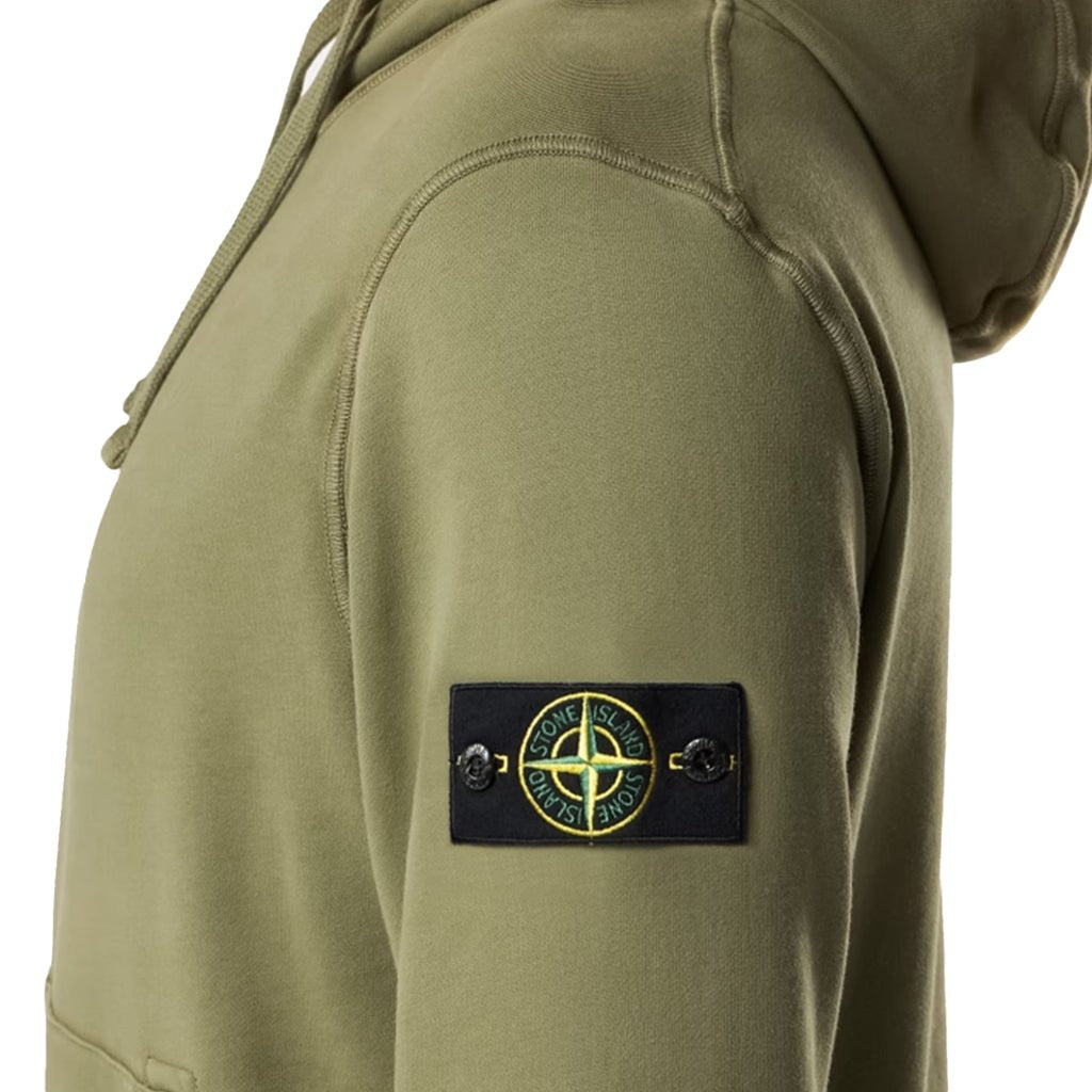 [Stone Island] Malfile Fleece "Old" Effect Hooded Sweatshirt