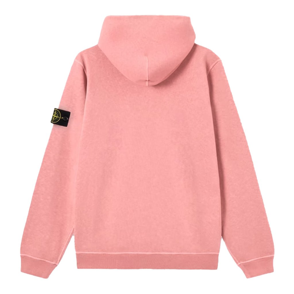 [Stone Island] Malfile Fleece "Old" Effect Zip-Up Hooded Sweatshirt