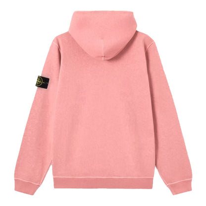[Stone Island] Malfile Fleece "Old" Effect Zip-Up Hooded Sweatshirt