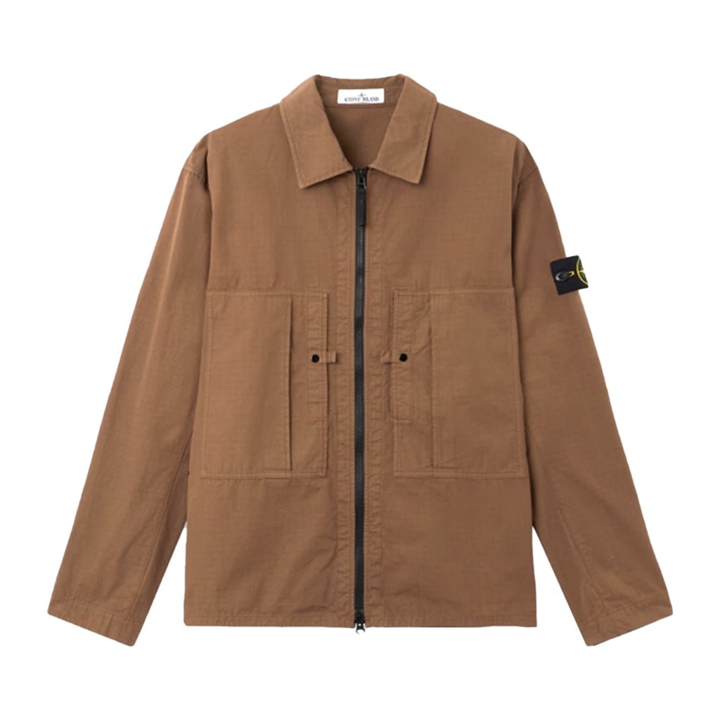 [Stone Island] Mercerised Cotton Ripstop Overshirt