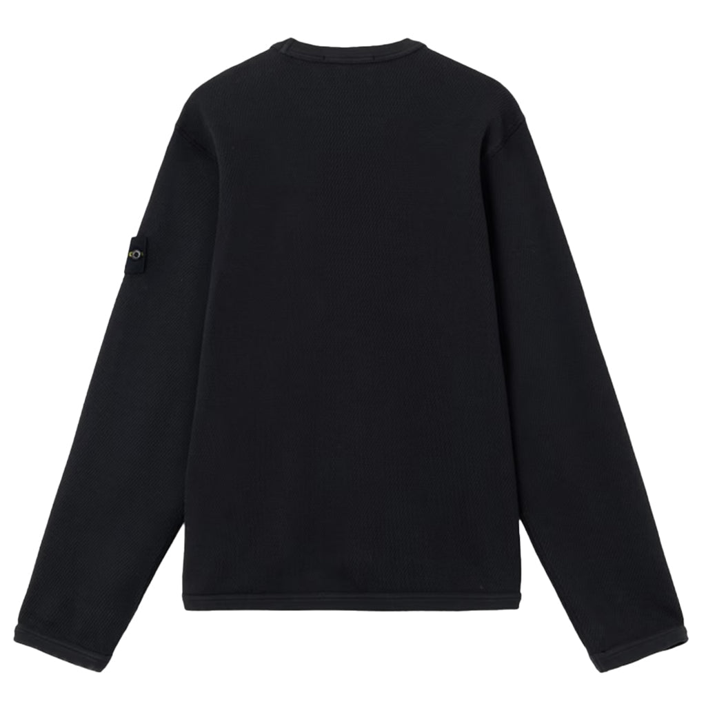 [Stone Island] Mesh Stitch Cotton Fleece Crewneck Sweatshirt