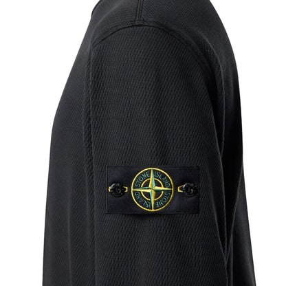 [Stone Island] Mesh Stitch Cotton Fleece Crewneck Sweatshirt