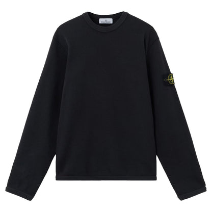 [Stone Island] Mesh Stitch Cotton Fleece Crewneck Sweatshirt