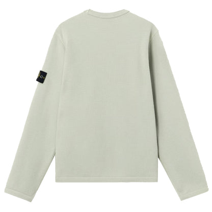 [Stone Island] Mesh Stitch Cotton Fleece Crewneck Sweatshirt