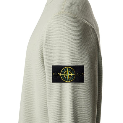 [Stone Island] Mesh Stitch Cotton Fleece Crewneck Sweatshirt