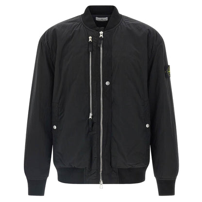 [Stone Island] Nylon Metal Bomber Jacket in Black